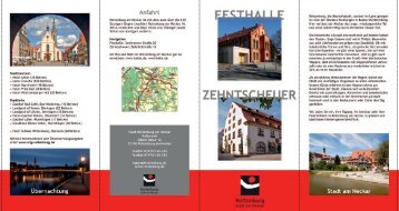 Flyer Festhalle und Zehntscheuer Rottenburg - Stadt Rottenburg am ...