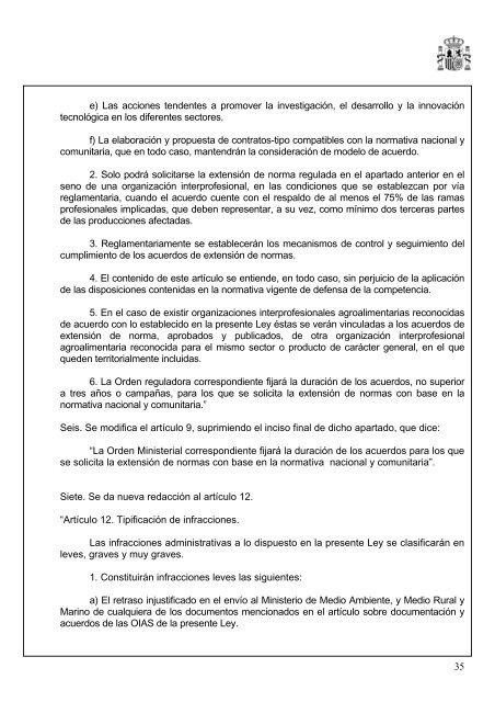 MINISTERIO DE MEDIO AMBIENTE, Y MEDIO RURAL Y MARINO ...