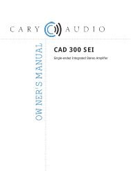 CAD 300 SEI - Cary Audio Design