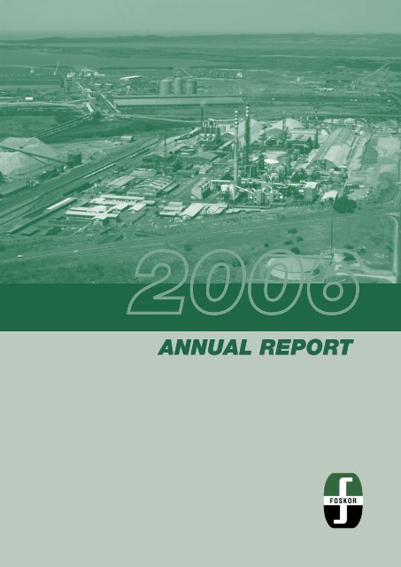 Download Annual Report 2006 - Foskor