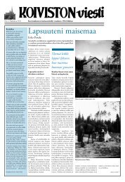 2011 4. - Suomen Koivisto seura ry