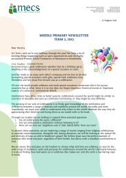 MP Term 3 Newsletter - Mount Evelyn Christian School