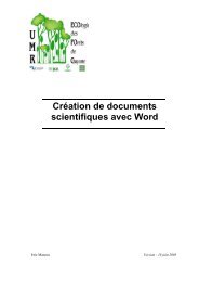 Cration de documents scientifiques avec Word