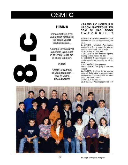 OsmoÅ¡olski Krik - osnovna Å¡ola Franceta PreÅ¡erna Kranj