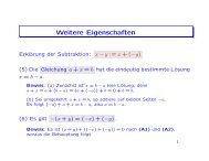 Weitere Eigenschaften