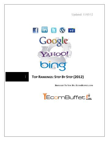 Top Rankings: Step By Step (2012) - EcomBuffet.com