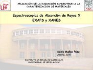 EXAFS y XANES - Universidad de Sevilla