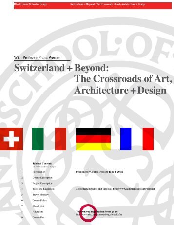 Switzerland + Beyond: The Crossroads of Art ... - GoAbroad.com