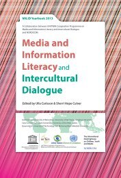 Media and Information Literacyand Intercultural Dialogue - Nordicom