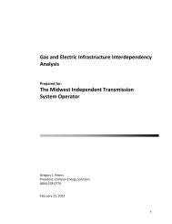 Gas and Electric Infrastructure Interdependency Analysis