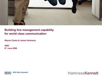 Building Line Management Capability For World Class ...