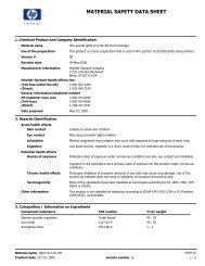 MATERIAL SAFETY DATA SHEET