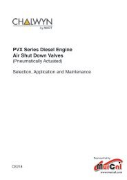 CE218 : PVX Series Diesel Engine Air Shut Down Valves