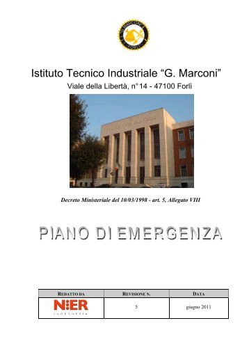 Piano emergenza 2011/2012 - Istituto Tecnico Industriale Statale "G ...