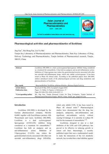 Asian Journal of Pharmacodynamics and Pharmacokinetics ...