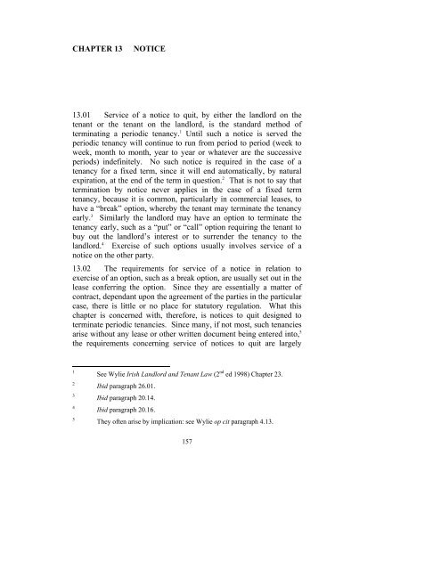 Consultation Paper on the General Law of the Landlord and Tenant