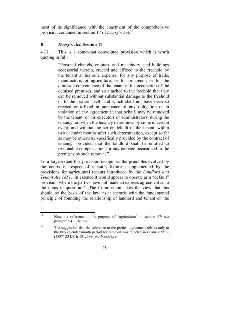 Consultation Paper on the General Law of the Landlord and Tenant