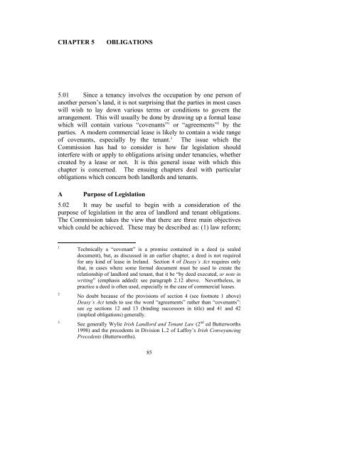 Consultation Paper on the General Law of the Landlord and Tenant