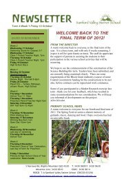 Newsletter Term 4 Week 1 - Samford Valley Steiner School