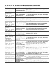 SLIM AC / DC Error Codes - Smart Vend Corporation