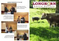 Newsletter No. 66 - Longhorn Cattle Society