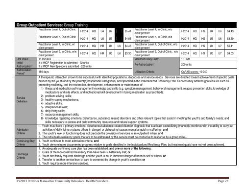 PART I - Department of Behavioral Health and Developmental ...