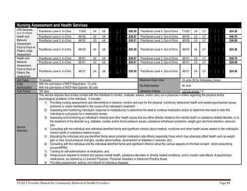 PART I - Department of Behavioral Health and Developmental ...