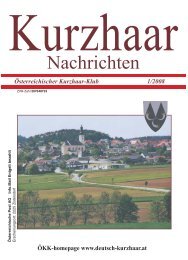 Link zu den Kurzhaarnachrichten 1/ 2008 - Österreichische ...