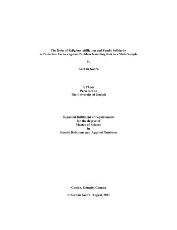 University of guelph thesis submission