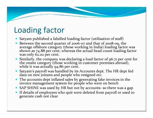 What happened in Satyam and lessons for auditors