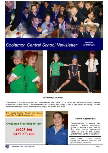 11 Term 3, Week 8 Week 37 [pdf, 1 MB] - Coolamon Central School