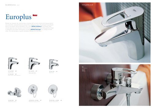 www.grohe.co.uk New GROHE Eurolines