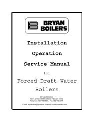 Forced Draft Water Boiler - Bryan Boilers