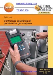 Testo 350 Calibration - Actoolsupply.com