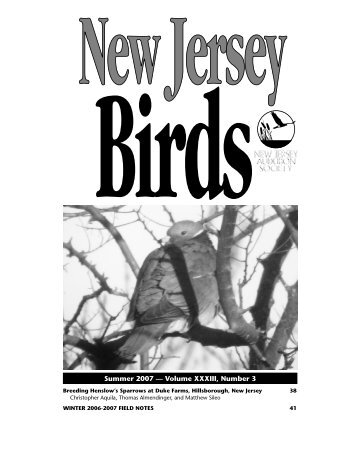 Summer 2007 - New Jersey Audubon Society