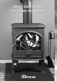 Dovre 550 Cast Iron Cleanburn Wood Stove - Harworth Heating Ltd