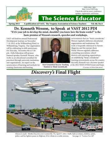 The Science Educator - Virginia Association of Science Teachers