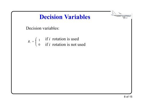 Crew Assignment Problems Dr. AA Trani Associate Professor of Civil