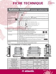 Fiche technique MARADJA - Cyber radiateur