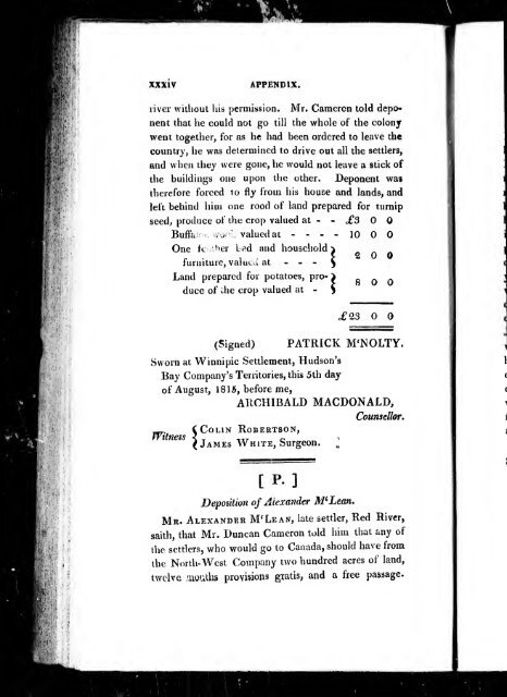 Statement respecting the Earl of Selkirk's Settlement of Kildonan ...