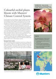 Colourful orchid plants bloom with Munters' Climate Control System