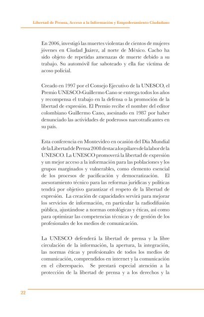 Libertad de Prensa, Acceso a la InformaciÃ³n y ... - unesdoc - Unesco