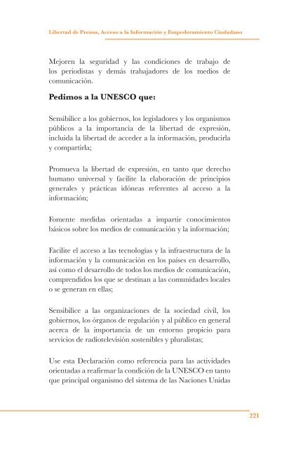 Libertad de Prensa, Acceso a la InformaciÃ³n y ... - unesdoc - Unesco