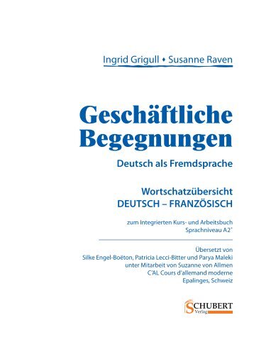 FRANZÖSISCH - SCHUBERT-Verlag