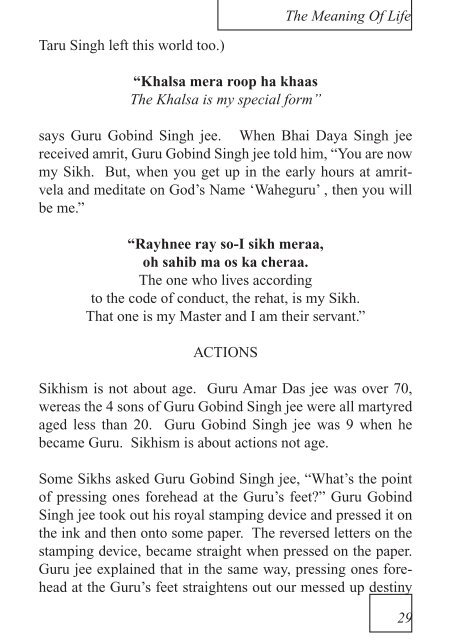 The Meaning Of Life.indd - Raj Karega Khalsa Network