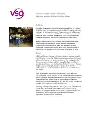 Fighting against informal school fees in Cambodia - VSO