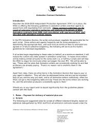 Animation Contract Guidelines Introduction Now that the 2006-2008 ...