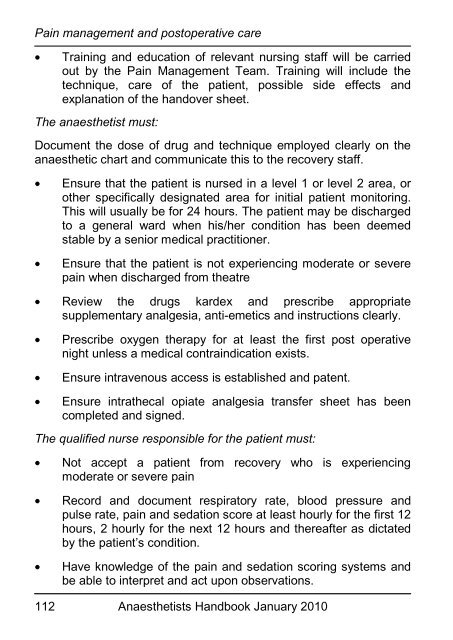 Anaesthetists Handbook - MEDICAL EDUCATION at University ...