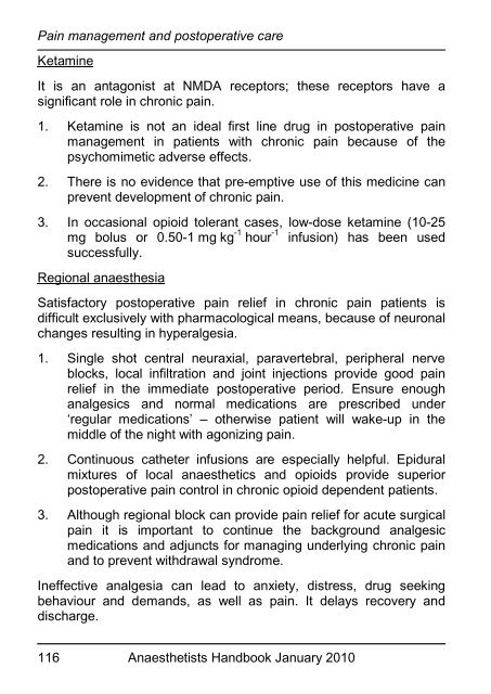 Anaesthetists Handbook - MEDICAL EDUCATION at University ...