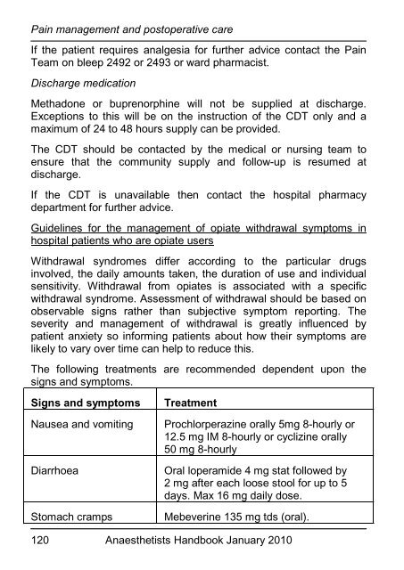 Anaesthetists Handbook - MEDICAL EDUCATION at University ...